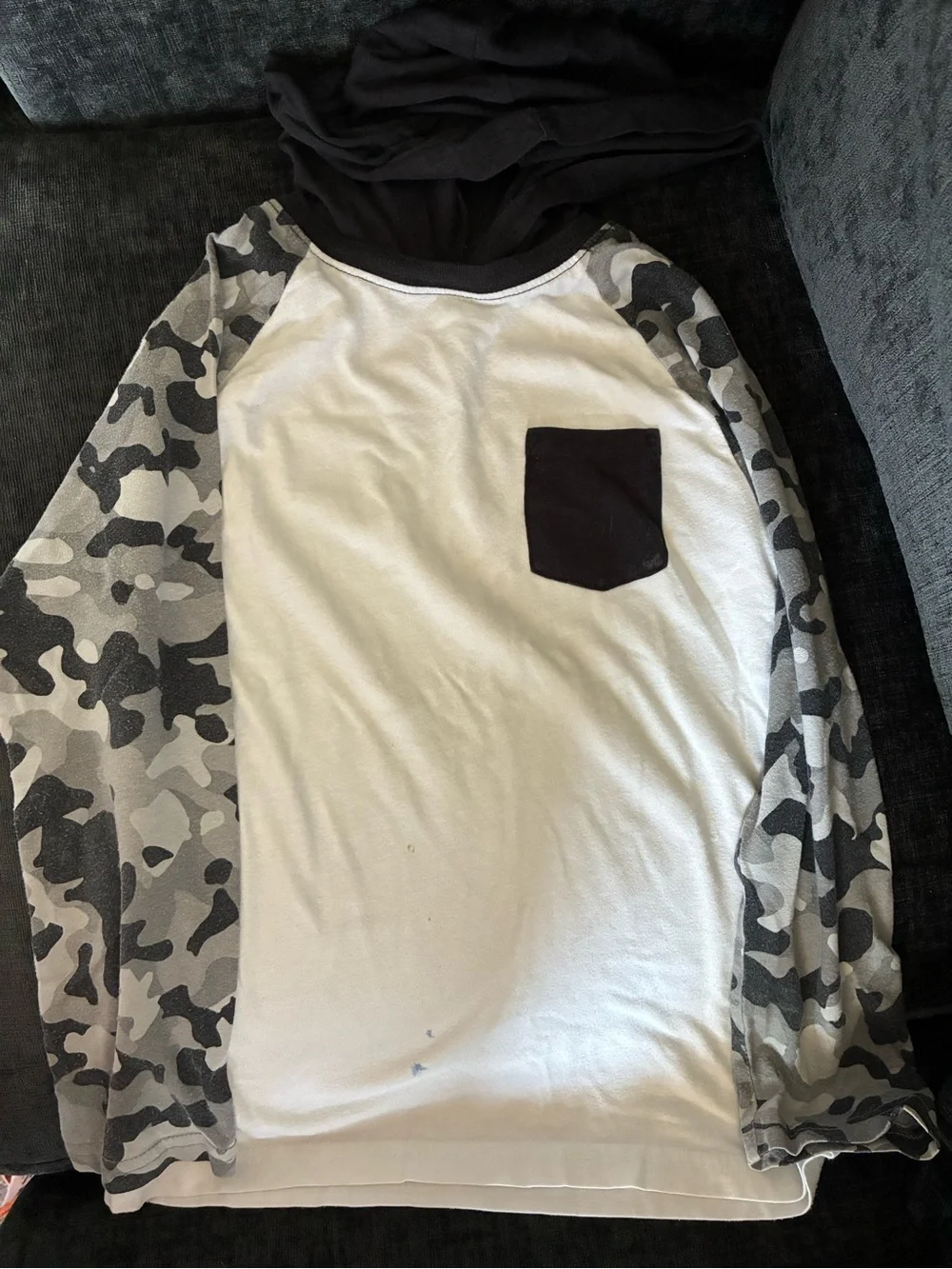 The Children's Place Boys' Long Sleeve Tee - Camo, Blue, Black, Gray, Red, White
